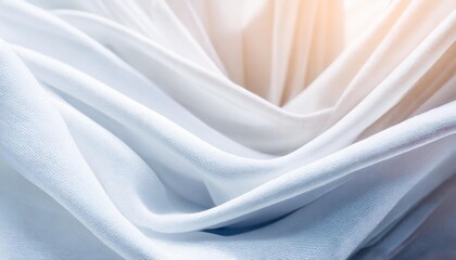 Poster - abstract white fabric cloth texture blur background