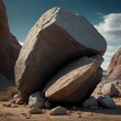 rocks in the desert.