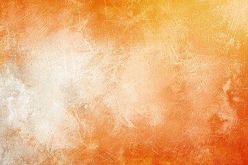 Wall Mural - abstract orange background peach color, elegant warm background of vintage grunge background texture white center, pastel beige paper orange border for halloween autumn background design, white center