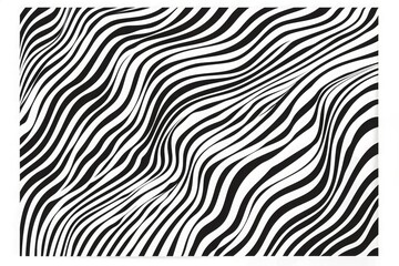 Wall Mural - Abstract wavy stripes on a white background isolated. Wave line art, Curved smooth design. 