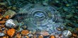 © Raptecstudio - a close up of a circle of water surrounded by rocks