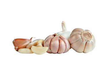 Sticker - raw garlic isolated 