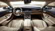 Experience luxury in the modern car interior with its sleek design.