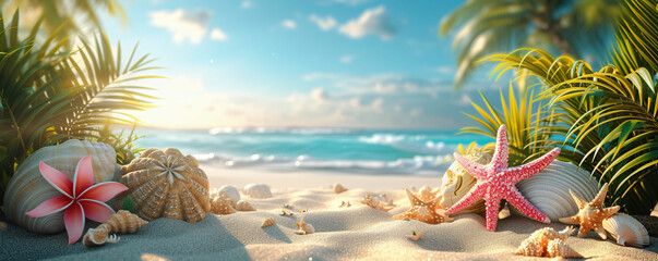 Wall Mural - beach background