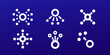 dissemination or dispersion vector icons