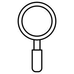 Poster - magnifying glass icon vector