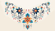 A beautiful neckline embroidery design with indian