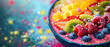© INsprThDesign - Vibrant smoothie bowls healthful beauty closeup Stylish in the style of vibrant dot Digital art