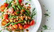 Hearty and Nutritious Lunch: Beans and Veggies for Wholesome Eating
