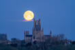 Moonset behind Ely Cathedral, 23rd March 2024