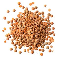 Wall Mural - Lentils isolated on transparent background