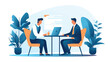 Hiring flat illustration mega set. Concept of recruitment, jobseeker, interview, business analysis, marketing, team metaphor and jobhunter templates.
