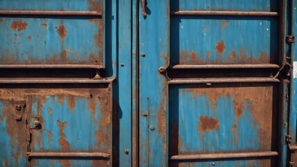 Canvas Print - old rusty door