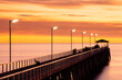 © Austockphoto - Silhouette showing the structure of the Grange Jetty in Gulf St Vincent