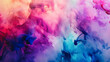 Abstract smoke and cloud patterns creating a vibrant backdrop, symbolizing creativity and imagination in motion
