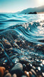 water waves on the beach