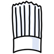Chef Hat Illustration Doodle Drawing Art Icon
