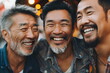© dobok - Three chinese men smiling indoor