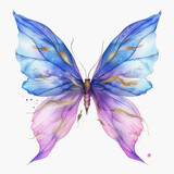 Fototapeta Motyle - a fairy wings with an ethereal blend of blue and purple hues,