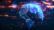 © MdIqbal - Digital globe and global networking concept, emphasizing internet connectivity and data exchange in modern business and communication
