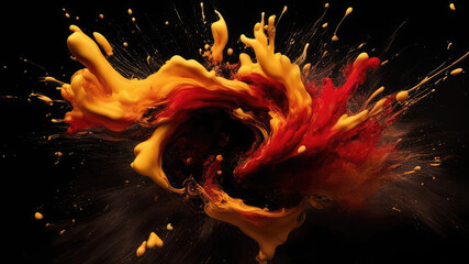 Wall Mural - explosion of fire