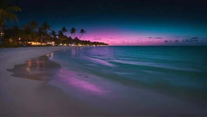 Wall Mural - Tropical Night Landscape
