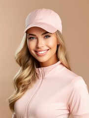 Sticker - Woman in Pink Hat and Top