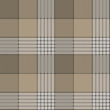 Fototapeta Młodzieżowe - Plaid (tartan) seamless pattern. Brown, khaki and gray. Scottish, lumberjack and hipster fashion style.