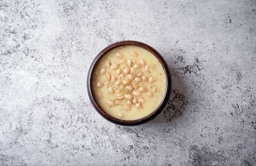Wall Mural - White beans potato soup in a bowl