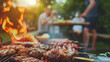 Sizzling Summer BBQ: Grilling Joy in the Afternoon. Generative AI