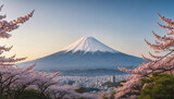 Japanese-style Illustration Landscape in the mountains