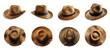 © Divid - straw hat set png. set of straw hats png. straw hat PNG. Straw hat with a bow isolated. Straw hat top view PNG. Straw hat flat lay isolated. Hat for protection against the sun during summer time