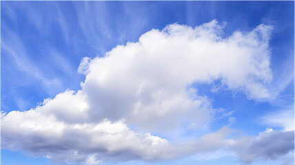 Canvas Print - blue sky with clouds