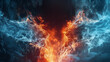 © jiejie - Fire and ice, heat and cold concept