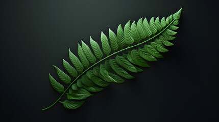 Canvas Print - Ferns icon 3d