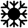 snowflake icon, simple vector design