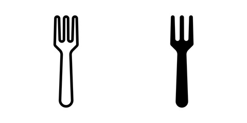 Wall Mural - Fork icon. for mobile concept and web design. vector illustration