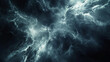 Dynamic abstract representation of a thunderstorm in dark blues and whites. ,