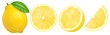 © natthapol - lemon fruit with leaves, slice and half isolated, Fresh and Juicy Lemon, transparent PNG, PNG format, cut out