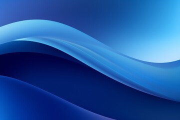 Wall Mural -  Sapphire Blue to Steel Blue abstract fluid gradient design, curved wave in motion background for banner, wallpaper, poster, template, flier and cover