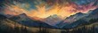 © Artem - Mountain landscape at sunset