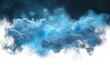 © Kavita Das - Smoke cloud blue dust floating mist cyan particles, Generative AI