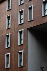 Wall Mural - Windows on an apartment block in a neighborhood of Bilbao