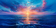 Sunset Serenade: A Symphony of Sea and Sky. Ocean's Glow: The Warmth of Sunset on the Waves.