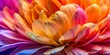 Colorful Flower Petal Closeup. Nature and Botanical Concept.