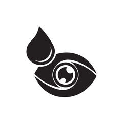 Sticker - eye drops icon vector illustration design template