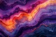  A vibrant abstract marble texture with swirling shades of purple, pink, and orange.