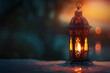 realistic illuminated arabic lantern for the celebration of eid ul adha