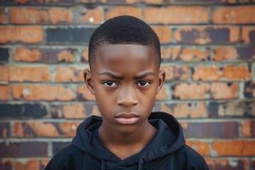 Wall Mural - Young troubled teen delinquent boy on a street