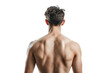© Roland - back of a fit person isolated on a white background
